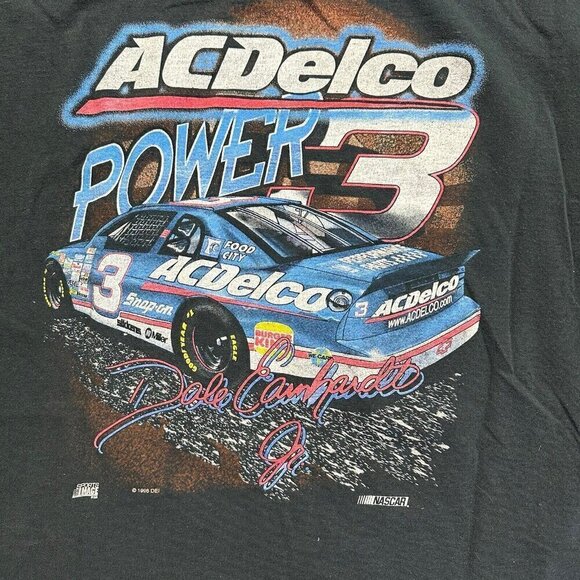 Vtg Dale Earnhardt Jr TShirt Pouring On The Power Double Sided 1998 Size XL - Picture 4 of 8